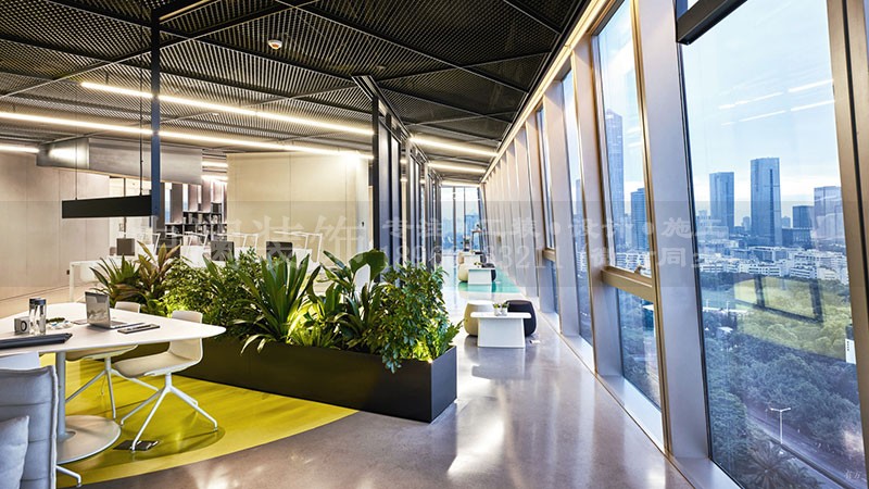 鋼結構大型辦公室裝修設計風格案